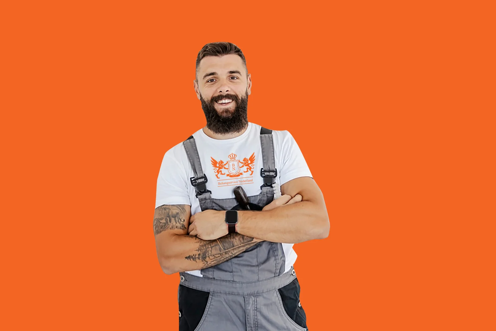 Dit is Jan onze renovlies behanger in Helmond die bekend staat om zijn strakke werk.